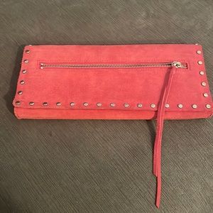 *Banana Republic Studded Suede Clutch*